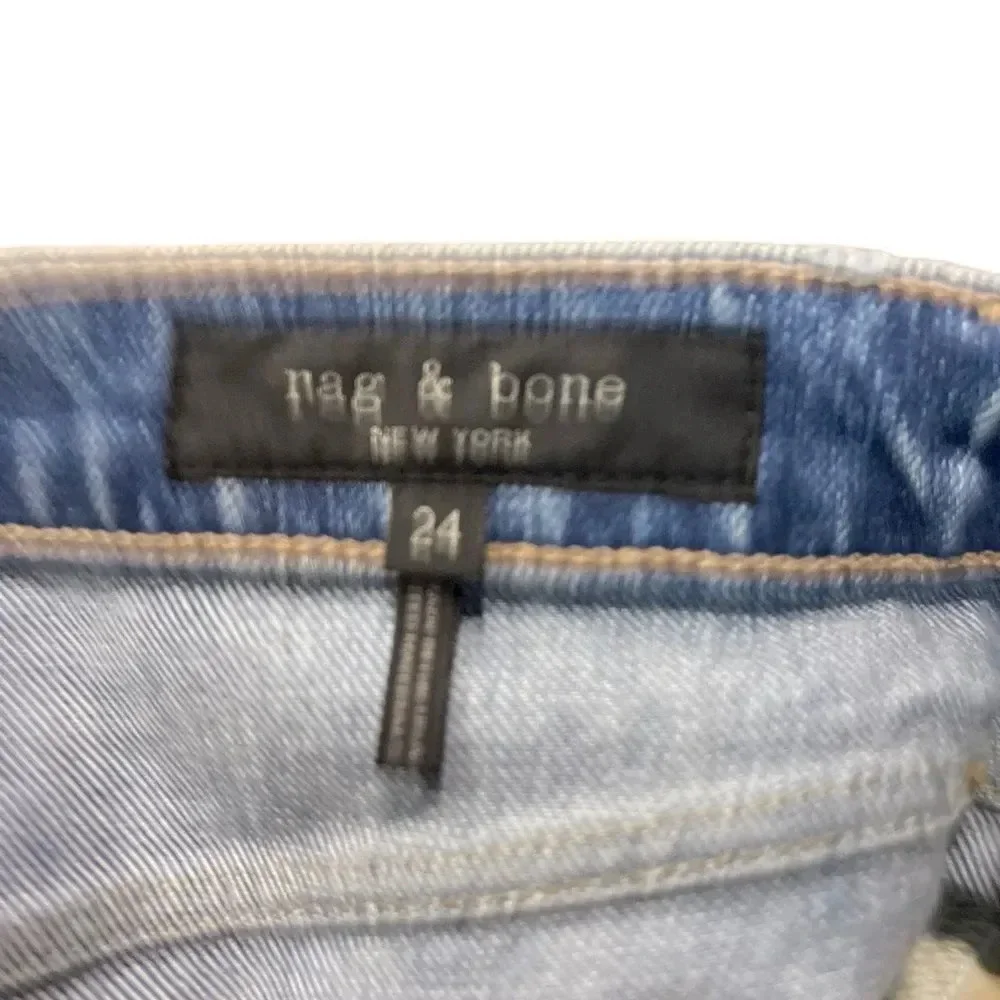 Rag and Bone Farrah Jeans size 24 light whitewash